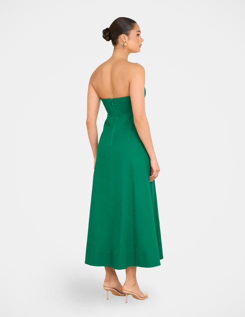 Rose Strapless Maxi Dress